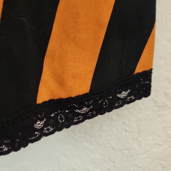 Striped Orange and Black Dress - Picture 3 of 4